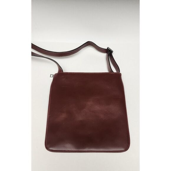 Stauer Women's Brooklyn Brown Leather Hip Bag Zip Pockets Adjustable Strap - Picture 6 of 9